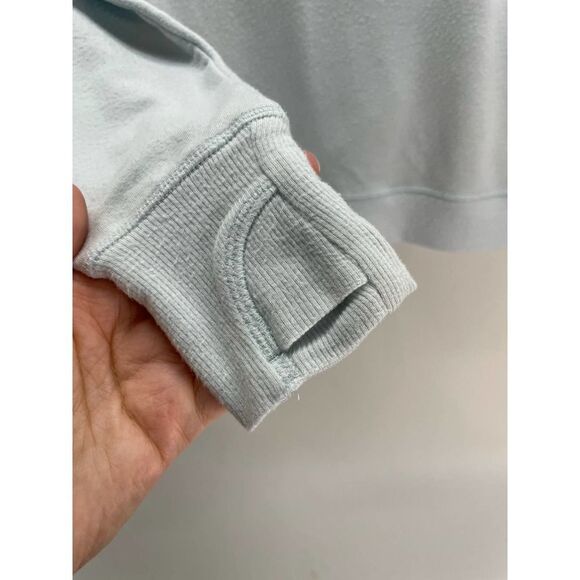 Athleta Girl Blue Modal Blend Sun & Wave Cozy Sweatshirt Size Large / 12 - Picture 2 of 5